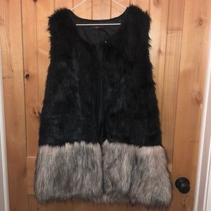 Hazel winter faux fur vest! Such a steal!